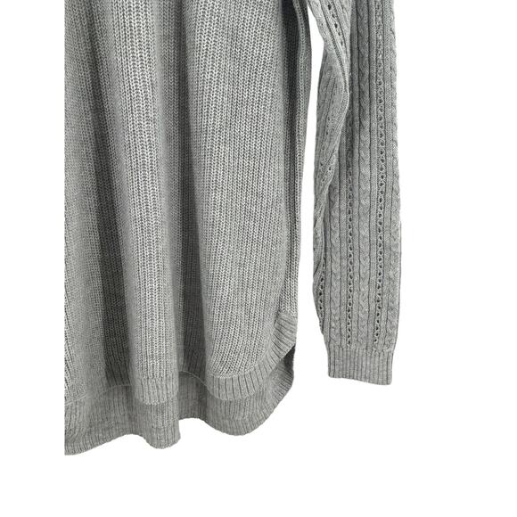 Sonoma Women's Gray Knit Sweater Size Medium NWT Boho Cozy - Picture 3 of 9